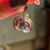 Natural Mystic Topaz Earrings-925 Sterling Silver#113