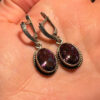 Natural Mystic Topaz Earrings-925 Sterling Silver#113