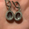 Natural Mystic Topaz Earrings-925 Sterling Silver#113