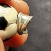 925  Sterling Silver Enamel Football Charm