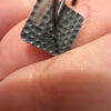 Vintage 925 Sterling Silver Garnet Glass Drop Earring#4