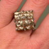 925  Sterling Silver Cz Paving   Ring -UK Size N#13