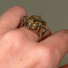 925 Sterling Silver Cz Paving Ring -UK Size N#13