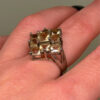 925 Sterling Silver Cz Paving Ring -UK Size N#13