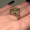 925 Sterling Silver Cz Paving Ring -UK Size N#13