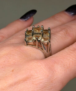 925 Sterling Silver Cz Paving Ring -UK Size N