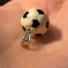 925  Sterling Silver Enamel Football Charm