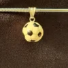 925  Sterling Silver Enamel Football Charm