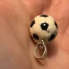 925  Sterling Silver Enamel Football Charm