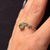 Chrysolite nickel ring, size P, adjustable