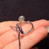 Chrysolite nickel ring, size P, adjustable