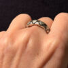 Vintage sterling silver ring Uk size U#48