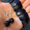 A set made of natural aventurine: silver earrings and a bracelet, plus a gift