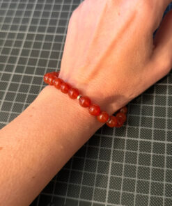 An incredible silver 925 bracelet with natural carnelian