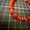 An incredible silver 925 bracelet with natural carnelian.
