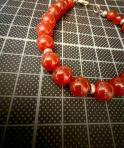 An incredible silver 925 bracelet with natural carnelian