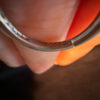 Silver ring with sparkling stone, K½ adjustable, #119