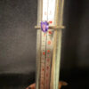 Silver ring with amethyst, size M 1/2, #122