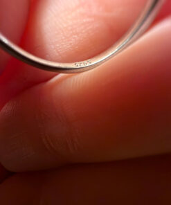 Silver ring with amethyst, size M 1/2