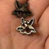 vintage sterling silver 925 amethyst marcasite butterfly stud earrings#22