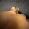 Art Deco Tested Sterling Silver Tested Citrine Solitaire Ring -UK Size K#122