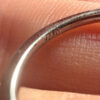 Drop 925 Sterling Silver 6 Diamonds Ring, size L, stamped HDIA #121, with gold plating