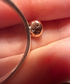 Drop 925 Sterling Silver 6 Diamonds Ring, size L, stamped HDIA #121, with gold plating