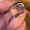 925 Pd Sterling Silver Ruby Paving Ring - UK Size O 8.84g (#16)