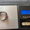 925 Pd Sterling Silver Ruby Paving Ring - UK Size O 8.84g (#16)