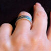 Vintage Sterling silver ring Uk size M Esprit #4