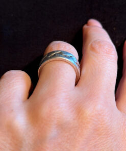 Vintage Sterling silver ring Uk size M Esprit #4