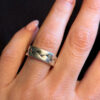 Vintage Sterling silver ring Uk size M Esprit #4