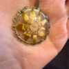 Austrian vintage edelweiss pendant in 800 silver 1930#125
