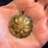 Austrian vintage edelweiss pendant in 800 silver 1930#125