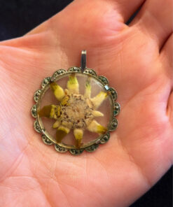 Austrian vintage edelweiss pendant in 800 silver 1930#125