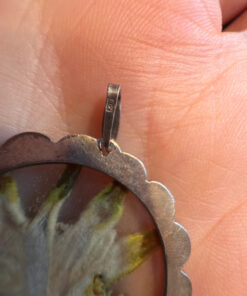 Austrian vintage edelweiss pendant in 800 silver 1930