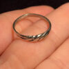 Sterling silver vintage ring Uk size N#16