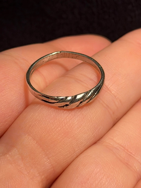 Sterling silver vintage ring Uk size N#16