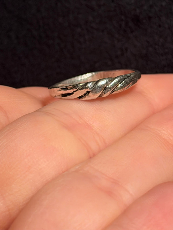 Sterling silver vintage ring Uk size N#16
