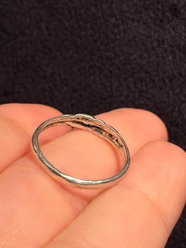 Sterling silver vintage ring Uk size N#16