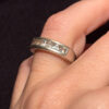 Vintage Fianite Sterling Silver Statement Ring, UK Size L#124