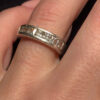 Vintage Fianite Sterling Silver Statement Ring, UK Size L#124