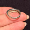 Vintage Fianite Sterling Silver Statement Ring, UK Size L#124