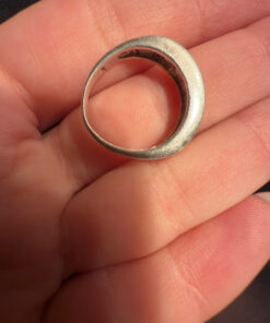 Vintage Fianite Sterling Silver Statement Ring, UK Size L