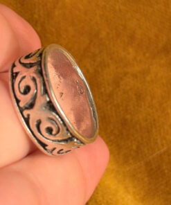 Silver 925 Ring Gothic Viking Design Unisex Silver uk size N#124