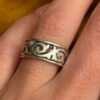 Silver 925 Ring Gothic Viking Design Unisex Silver uk size N#124