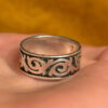 Silver 925 Ring Gothic Viking Design Unisex Silver uk size N#124