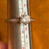 Insanely beautiful silver ring with a sparkling gemstone, size Q124