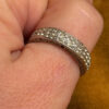 Uk size P sterling silver ring#124