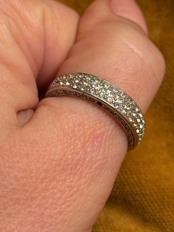 Uk size P sterling silver ring#124